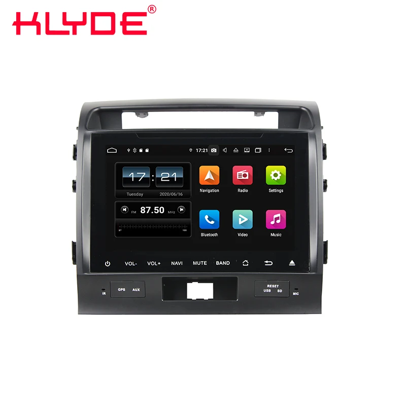 KD-9009 touch button Wireless Carplay Auto Android 13 Car Stereo Radio Audio DVD GPS Navigation for  Land Cruiser 2008-2012