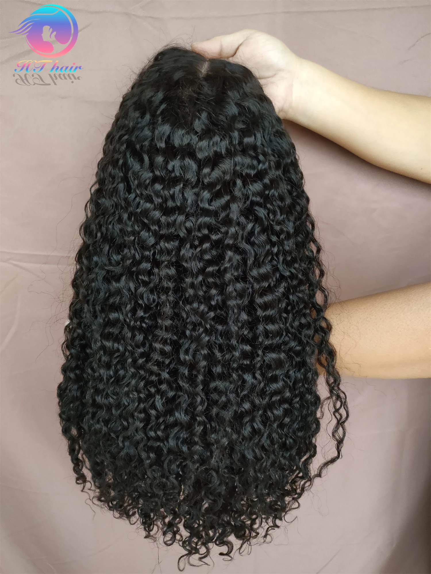 HTHAIR 250 Density Hd Lace Afro Kinky Curly Wig Afro Hair Wigs for Black women Human Hair Transparent Mongolian Natural wigs