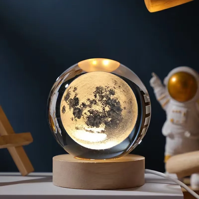 High Quality Wholesale Rotating World Map Home Electric Crystal Globe with WiFi Features