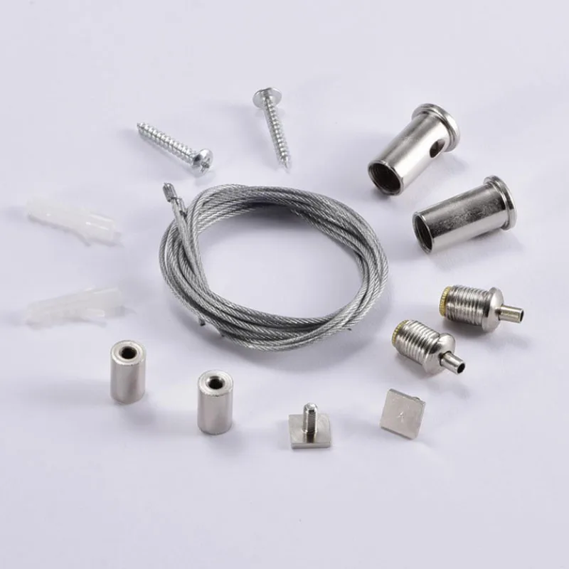 1meter 1.5meter 2meter length wire suspension aluminum hanging cable rollers custom cables