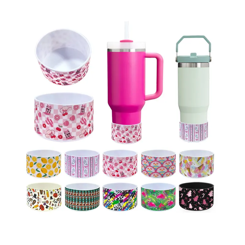 Ready Stock Silicone Boot Silicone Bumper For Tumbler Bottom Sleeve Stainless Steel Water Bottle Accessories