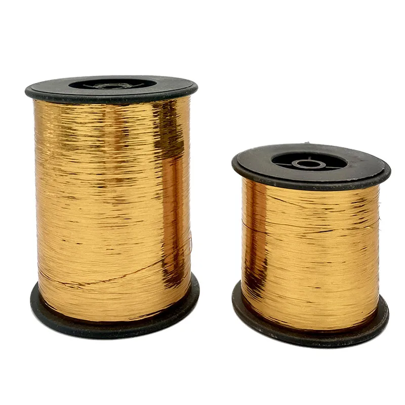 Chinese Big Packing N.W 300Grams M Type gold viscose thread metallic yarn