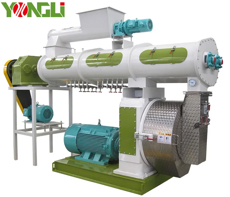 15-20t/h, 20-25t/h Auto YPM508 YPM600, YPM800 Ring Die Pellet Feed Production Line For Chicken Farms
