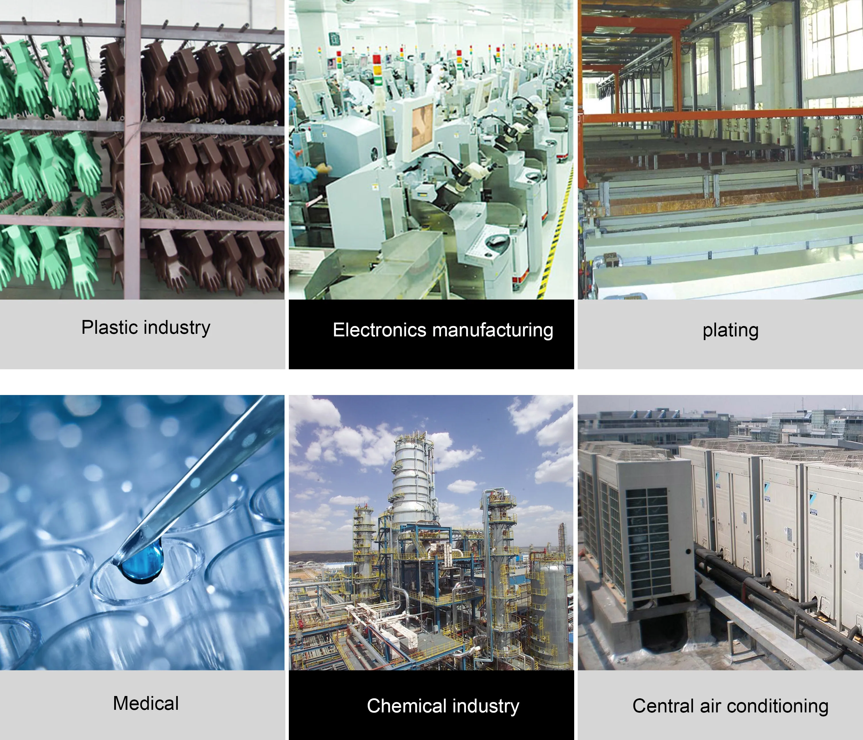 High Effective Cooling Capacity Semi-Hermetic Compressors Water Cooled Screw Chiller For Injection Molding