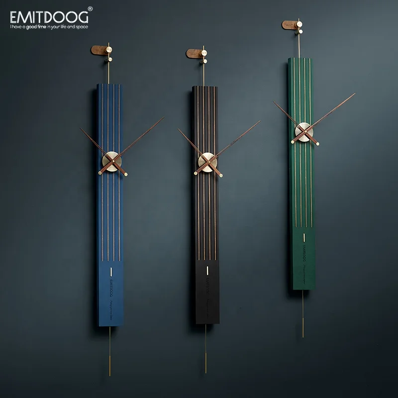 EMITDOOG Creative Wall Decor Clock Large Size Metal Clocks Modern Minimalist Wall Clocks For Living Room Decoration Gold Sales