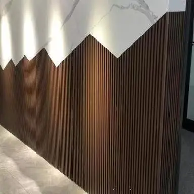 Factory Price Wholesale Contemporary Sheets Fluted Cladding wood slat WALL PANEL wood siding panels wall decor interior