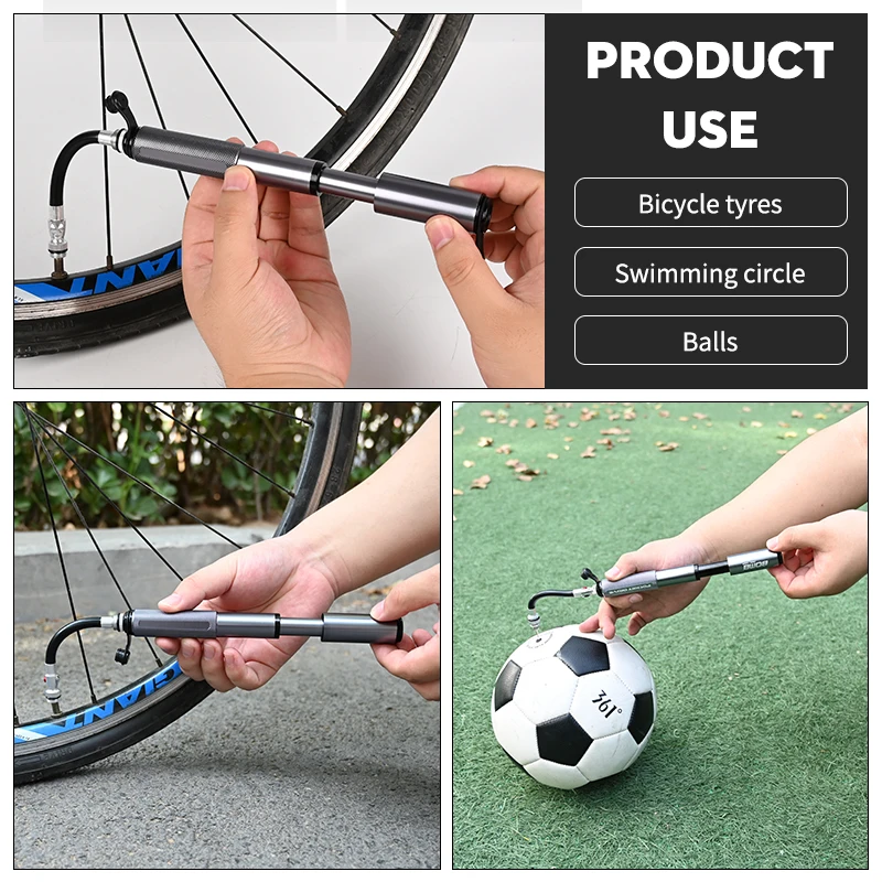 BM Mini Convenient Integrated Aluminum Alloy Pump Cycling Pump High Pressure 160PSI Schrader Presta Valve Bicycle Pump