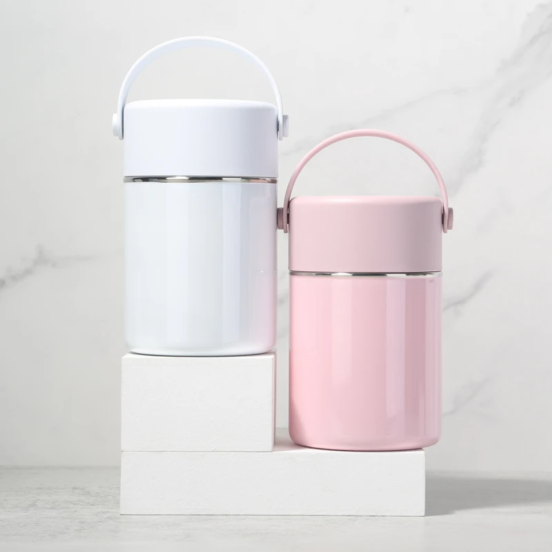 Wholesale Wide Mouth New Design Insulated Food Jar with Folding Spoon