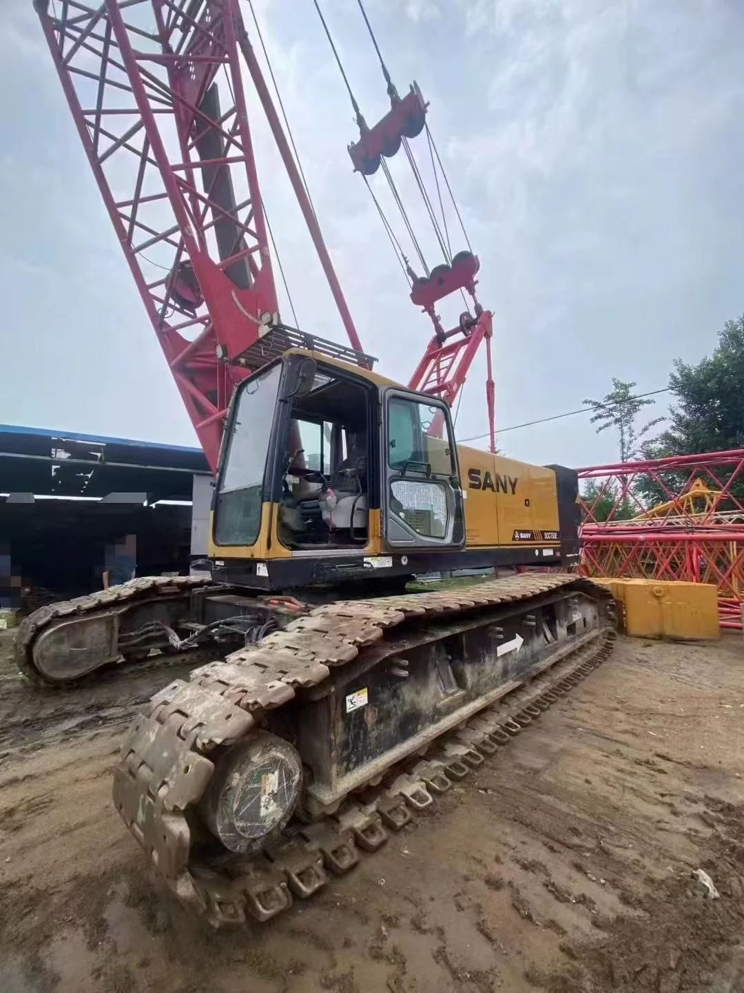2019year Used China SANY SCC750 crawler crane 75ton  construction equipment crane cheap for selling