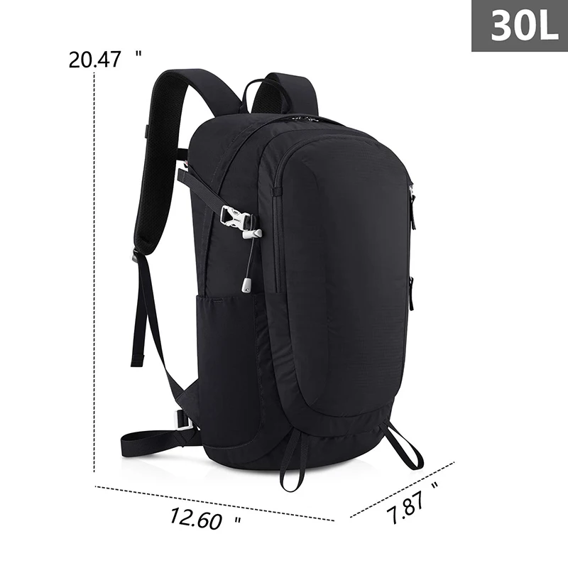 OEM ODM Factory Custom Water Resistant Sports Hiking Backpack 30L Camping Rucksack Lightweight for Travel