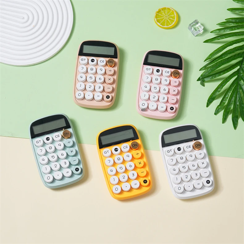 Calculators 12 Digit Display Basic Standard Calculators Handheld 12-Digit Primary Calculator for School Students Kids