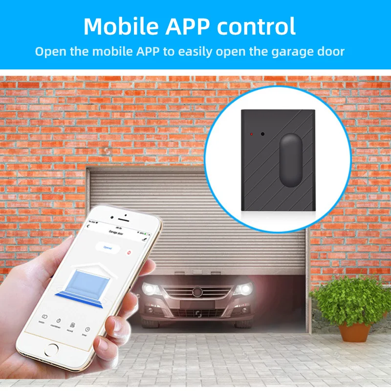  Смарт-контроллер для гаражных ворот Tuya Smart life WiFi беспроводной переключатель гаража приложение мобильного телефона Голосовое управление Alexa
