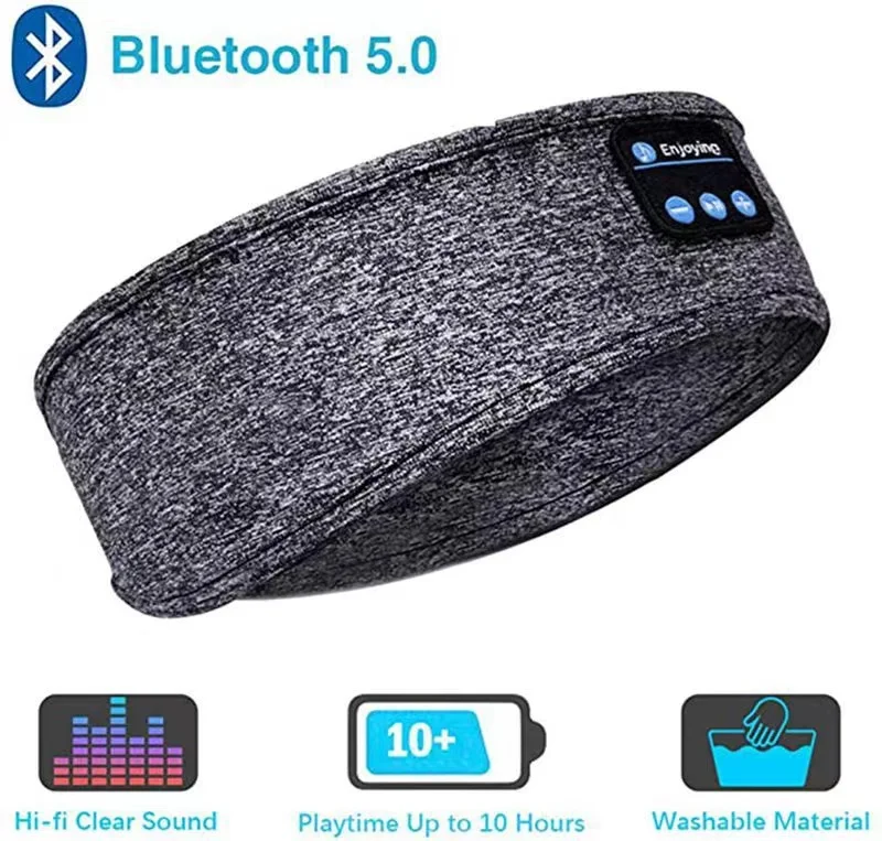 Women Wireless Music Eye Mask Bluetooth-compatible Sleeping Earphone Man Smart Sport Headband Headset Sleep Headphones