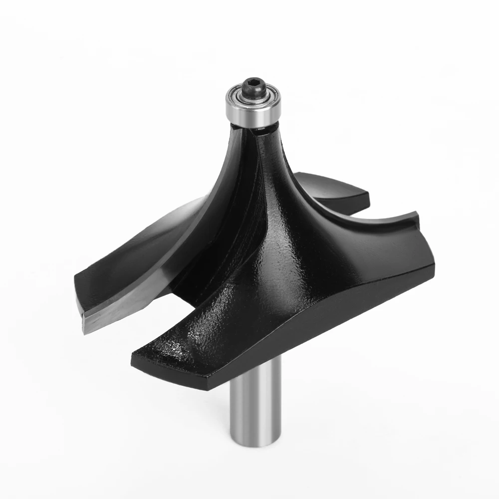 LAVIE 12mm 1/2 Shank big Corner Round Router Bit for Edging Woodworking Mill Classical Cutter milling cutter -C C1305189BK