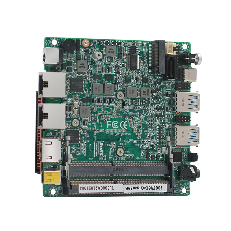 Piesia Mini Nuc Motherboard 11th I5-1135G7/I7-1165GG7 2*DDR4 64GB HDMI2.0 4K 2*LAN Industrial Motherboard for Robot Control