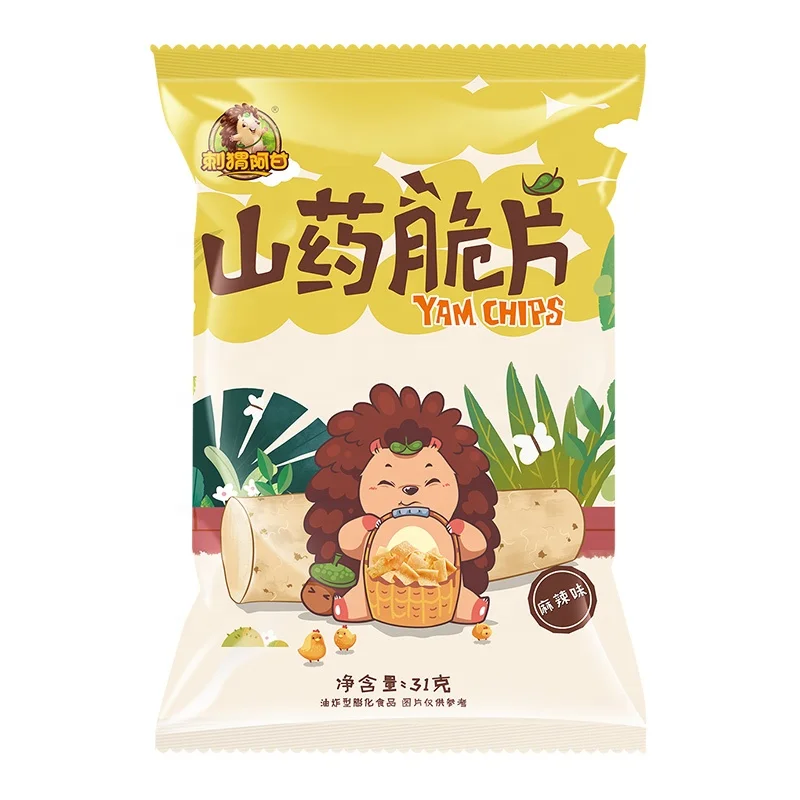 
Leisure food afternoon tea Yam Chip (Spicy/Chive/Tomato Flavor)31g potato chips with ISO standard supply OEM and ODM imported fo 