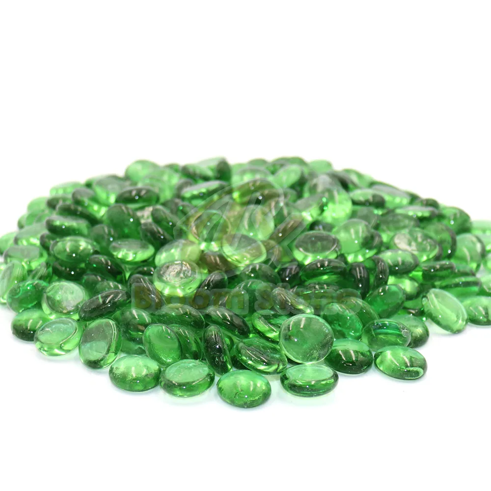 Hot Quality Wholesale  17-19mm  Glass marble transparent flat glass beads