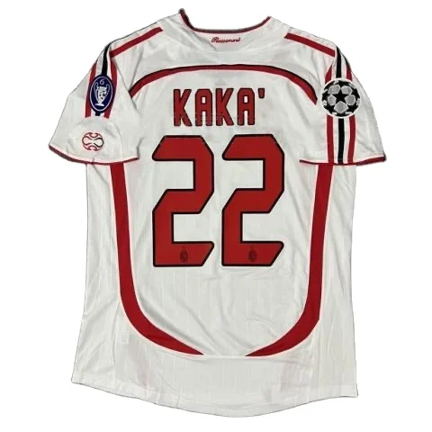 06-07 Italy Club Teams Retro Jersey #22 KAKA Classic Soccer Jersey Football Short Sleeved Jersey Wholesale Old Season Sweatshirt