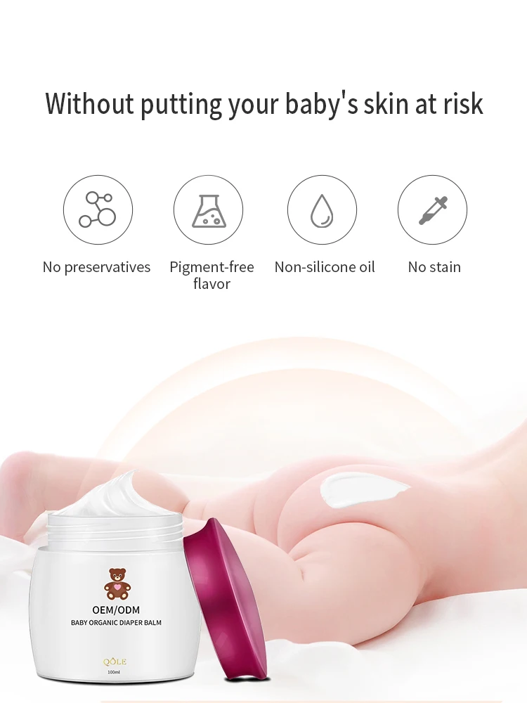 
Eliminate red and swollen buttocks moisturizing and skin protect baby diaper cream 