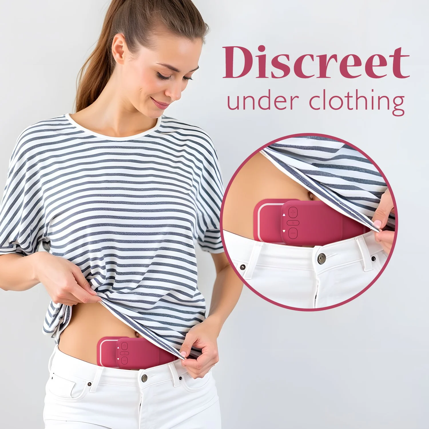 Factory Price Wireless Heating Pad Electric Women Warm Pad Massager Vibrating Abdomen Belly Back Waist with Hot Compress