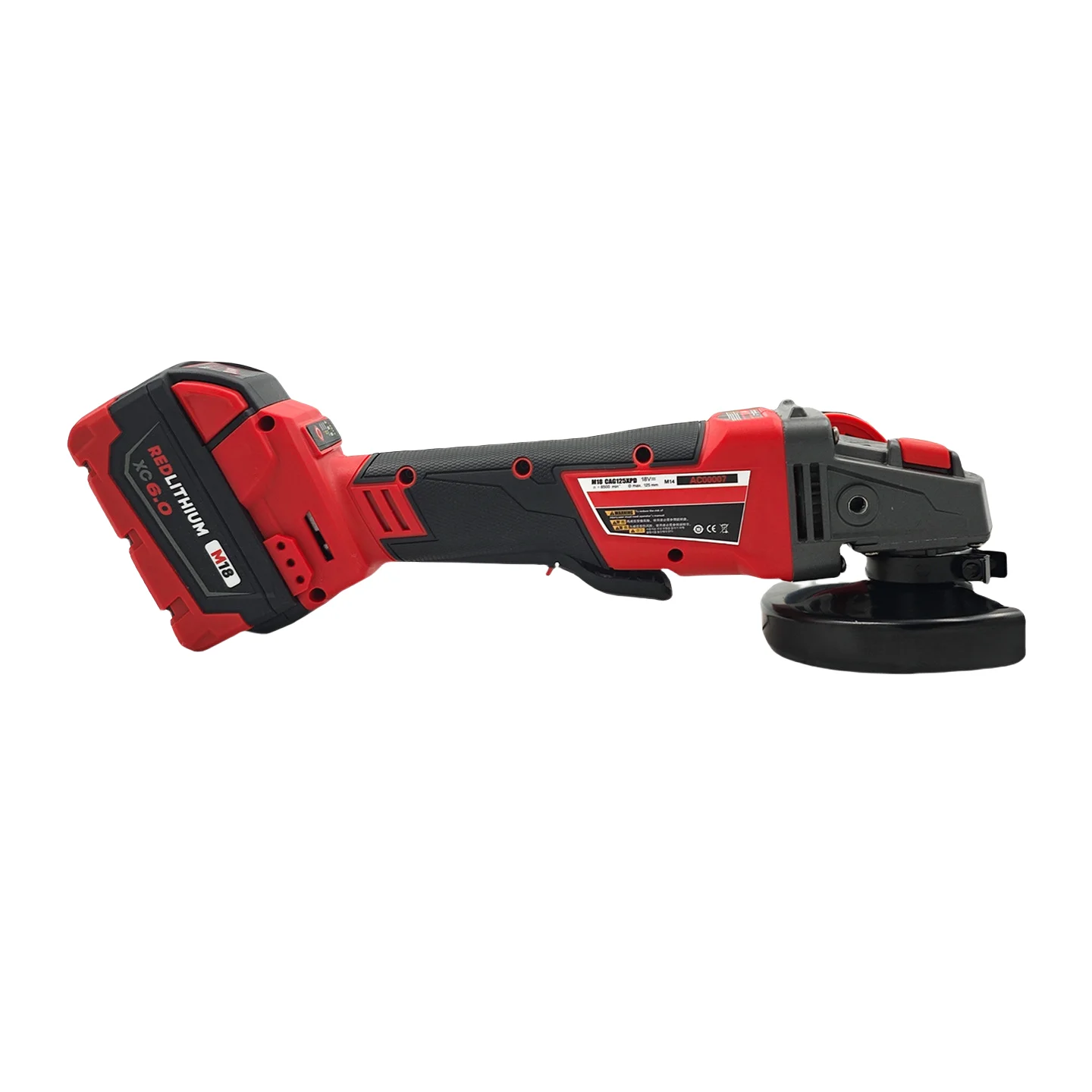 Hot Selling 18V Industrial/DIY Grade Cordless Battery Angle Grinder with 21V 230M Paddle Switch Type Brushless