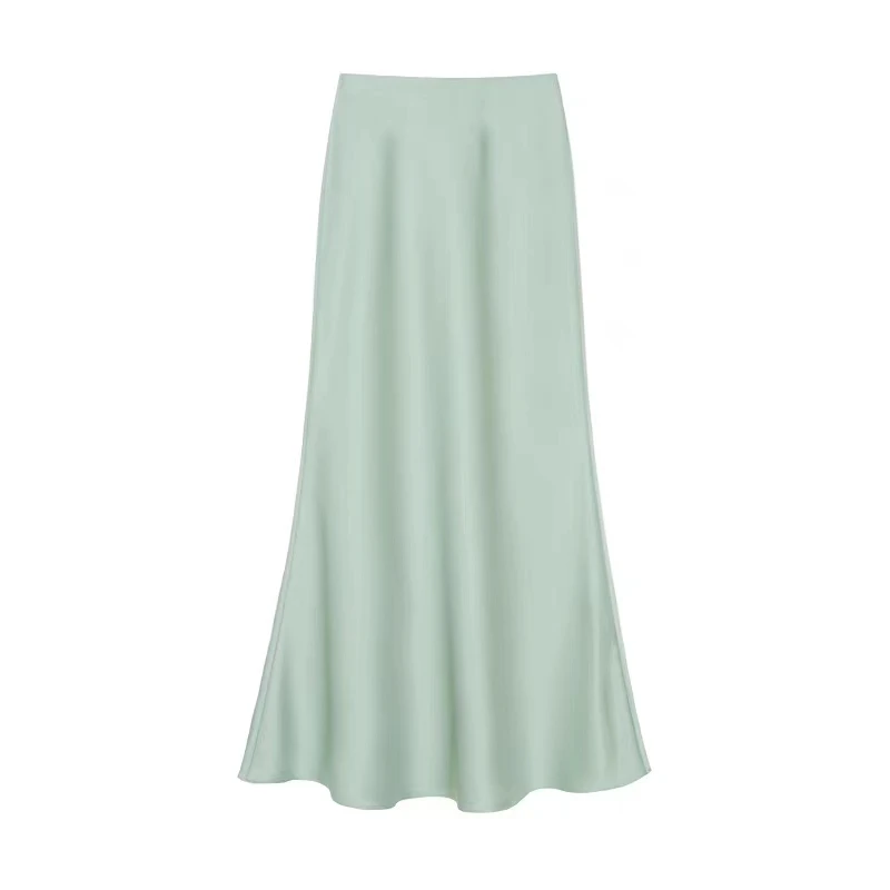 Women New Arrivals long Length Elegant Bodycon Skirt Womens Office Formal Business Chic Silk Stain Mermaid Skirts
