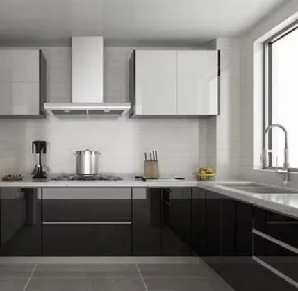 Chinese Manufacturer Kitchen Wall Cabinet High Gloss Modular Kitchen Cabinets With Kitchen Island