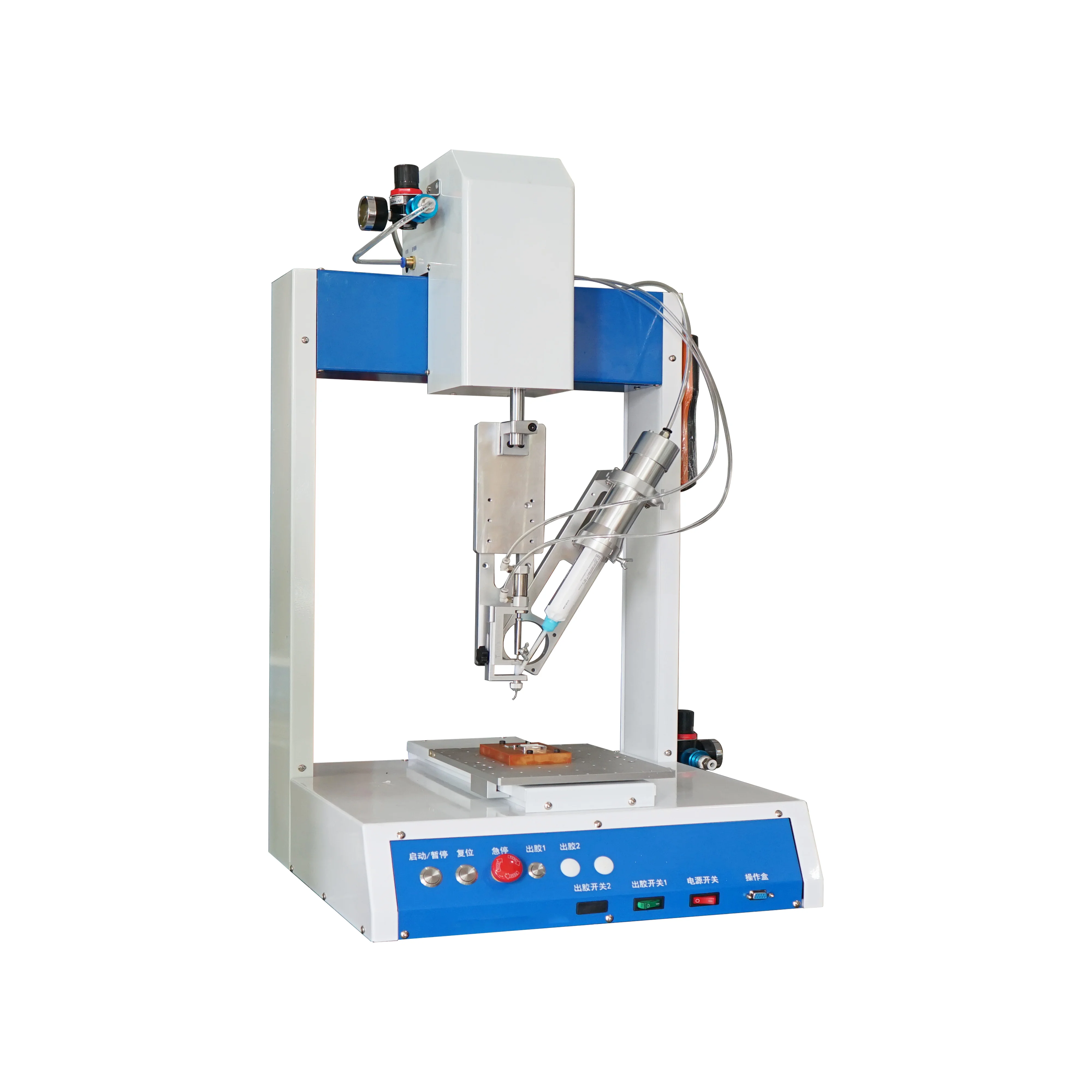 Glue Dispenser Automatic Machine Four Axes  Glue Dispensing Machine With R Rotary Axis automatic glue dispenser machine