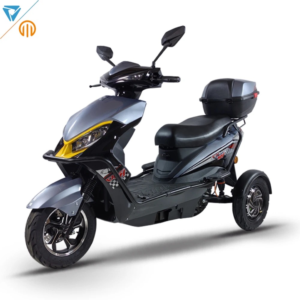VIMODE 2024 Wholesale CKD Electric Motorcycle 3 Wheels Low Speed Electric Passenger Tricycle 1000W For Adults