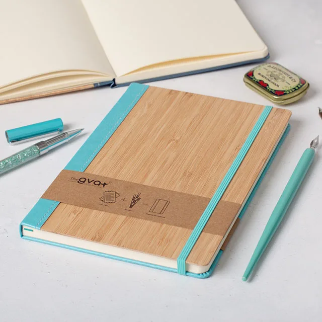  blank designer 2022 custom daily passion event meal eco friendly bamboo notebook planner for
