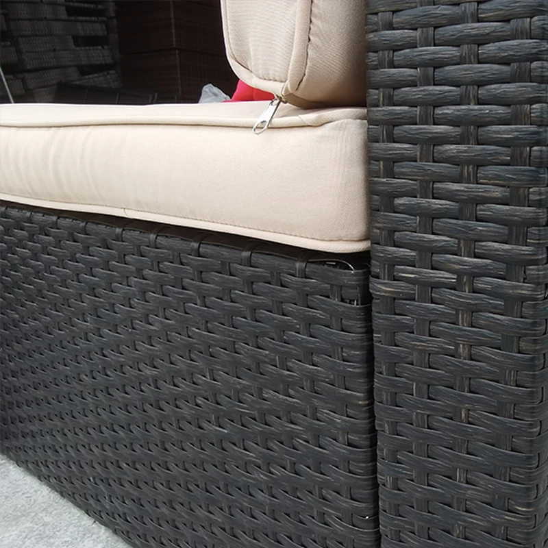 In store leisure rattan furniture outdoor hotel garden corner sofa modern furniture