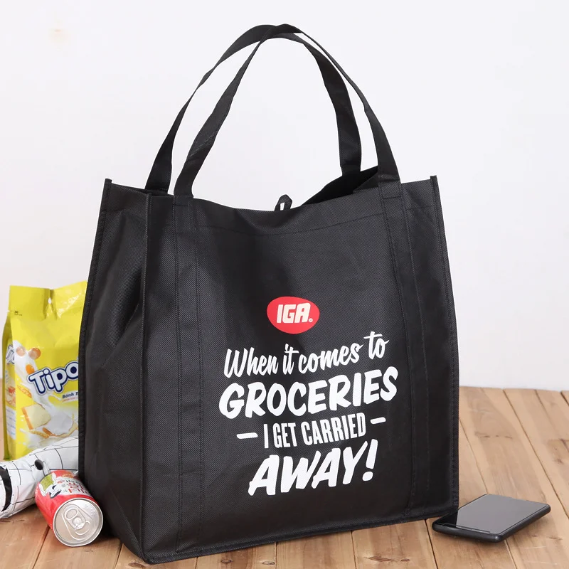 Многоразовая ламинированная Нетканая сумка для покупок, оптовая продажа цветных нетканых сумок на заказ