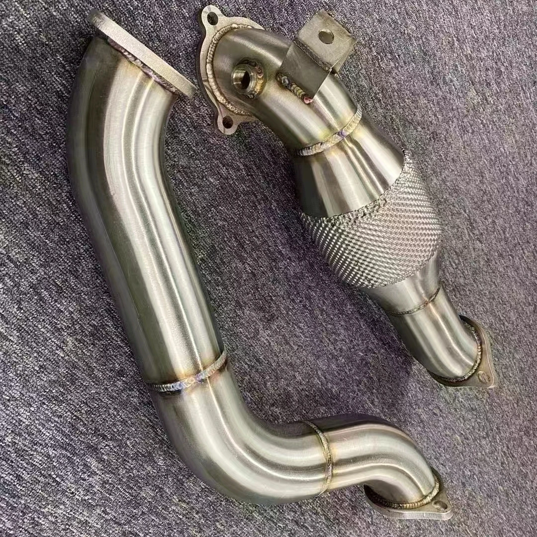 4inch internal and external polishing SS316 SS304 customized car exhaust pipe