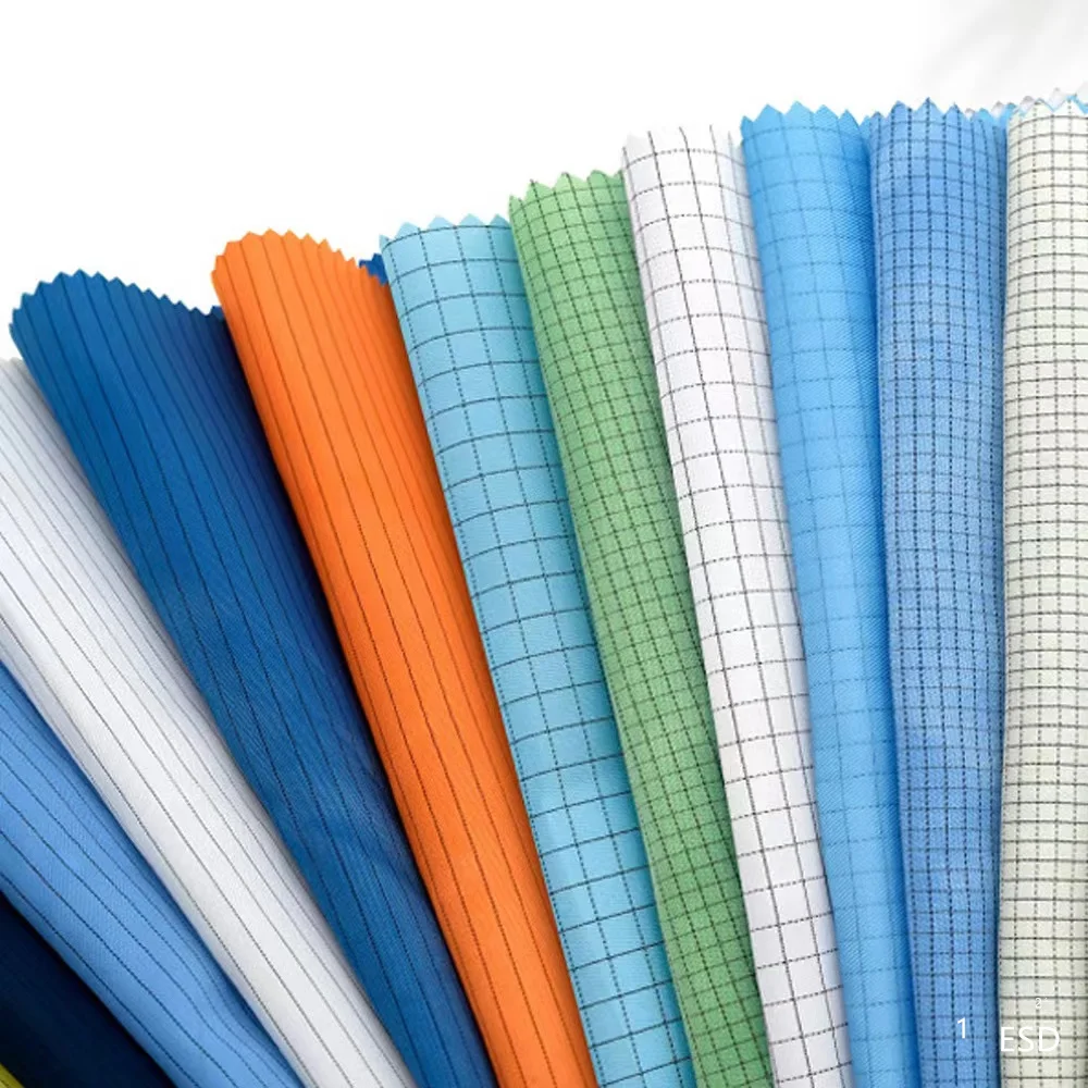 ESD Anti Static 5mm Grid Strip Polyester Fabric