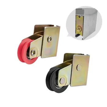 Doors Windows Track Hardware Glass Hanging Kit Stainless Nylon Roller Aluminium Bearings