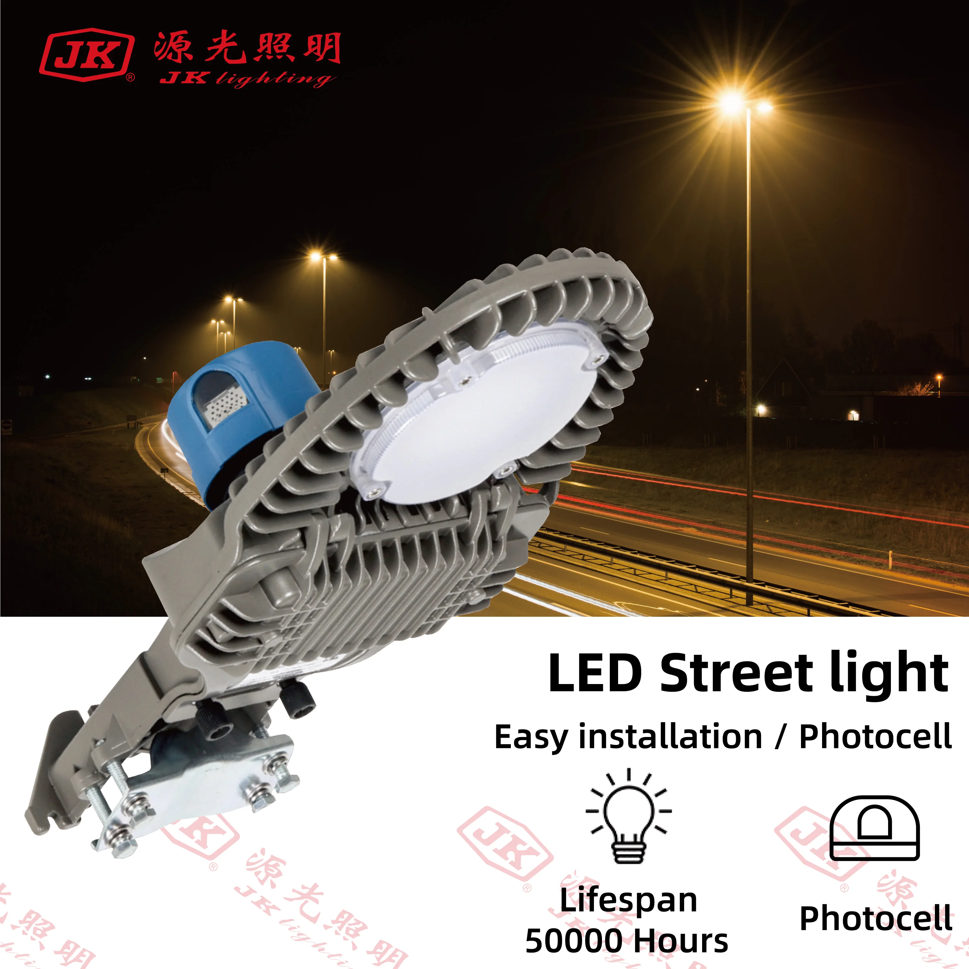 JK DTD Series New Design 120lm/w Waterproof Solar LED Street Light 50w 30w 20w 10w