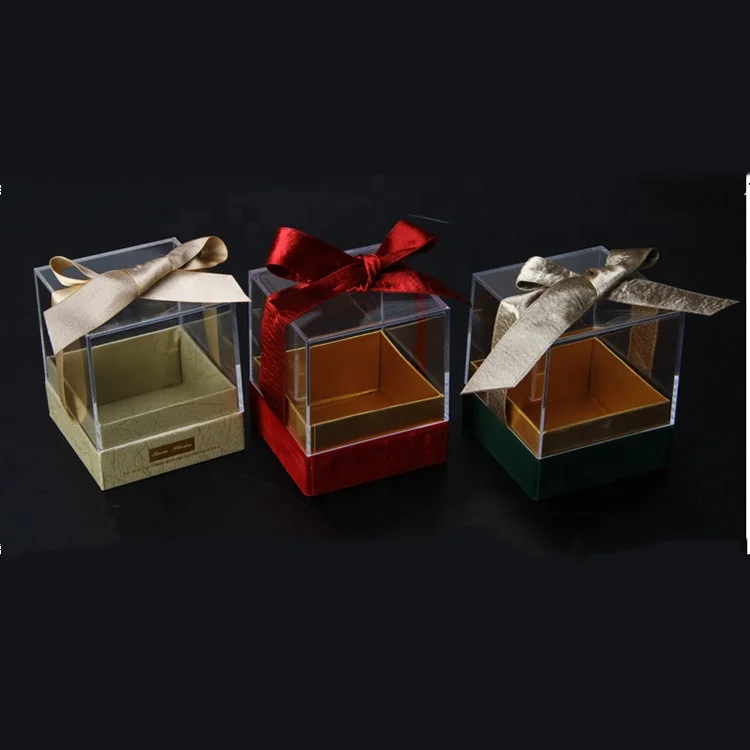 Лучшая пластиковая коробка для крещения, акриловый перспекс, подарочная упаковка, свадебный набор с прозрачной крышкой