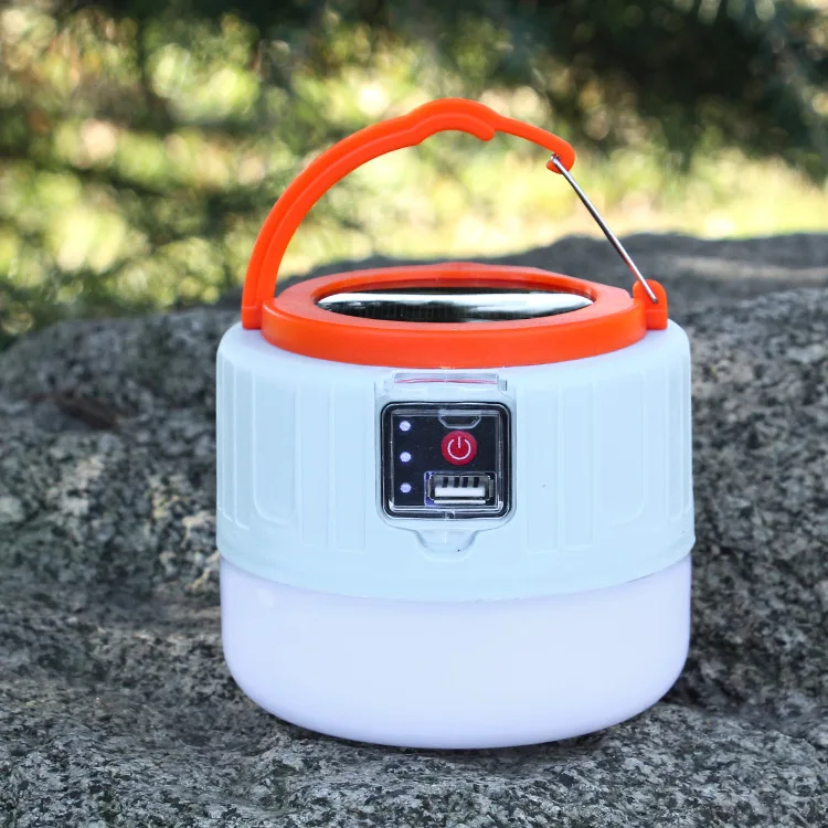 Lantern For Camping 2 Pack Portable Solar Outdoor Mini Led Camping Lantern Light With Input And Output Function