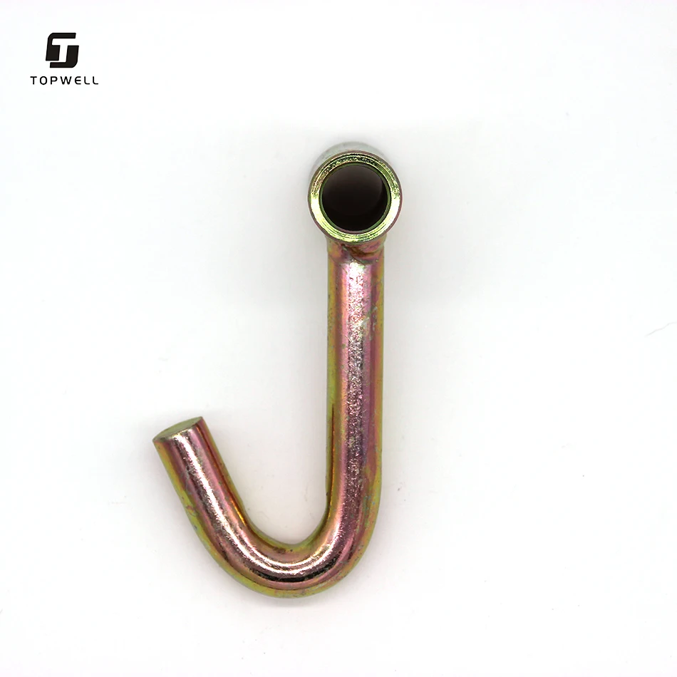 Finger Print 1.5 Inch Steel With Tube Single Metal J Hook