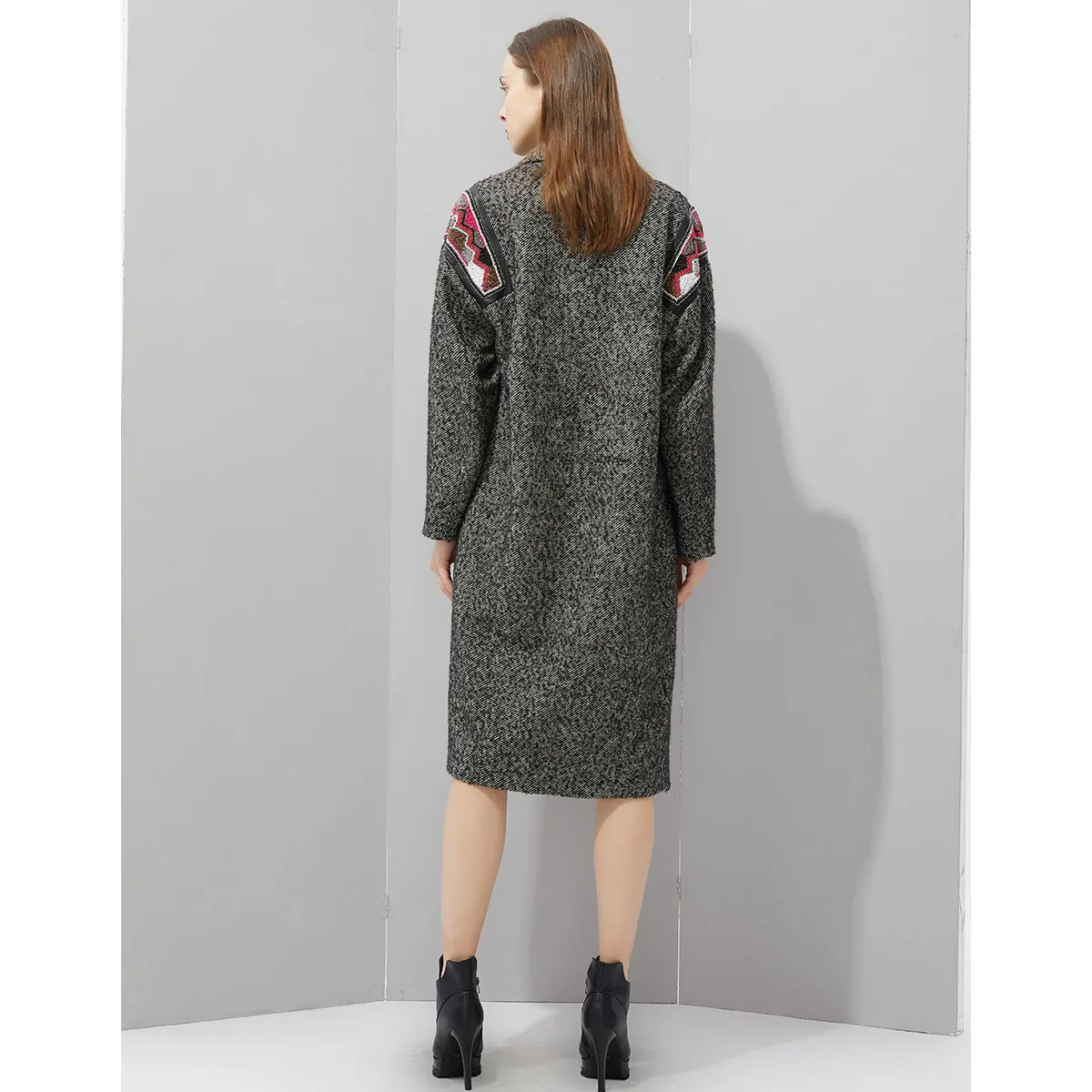 Fashion handmade series ALIOEM high-quality handmade sheepskin, wool coat custom factory(FGWCA90032)