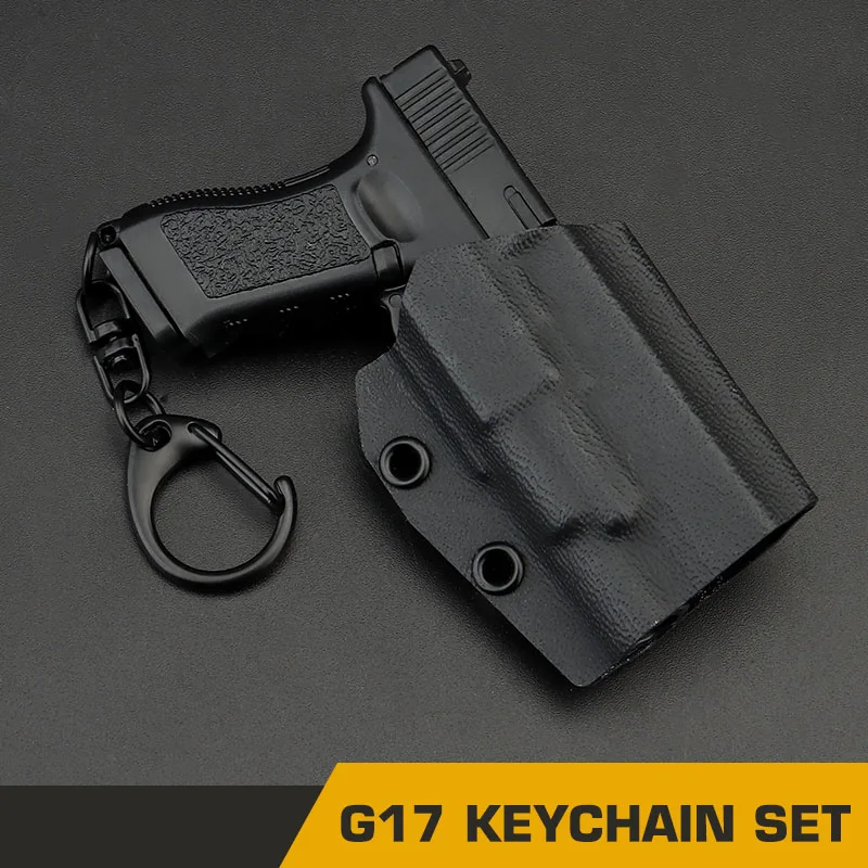G17 новый дизайн мини пластиковая игрушка ручной работы пистолет Модель брелок игрушки
