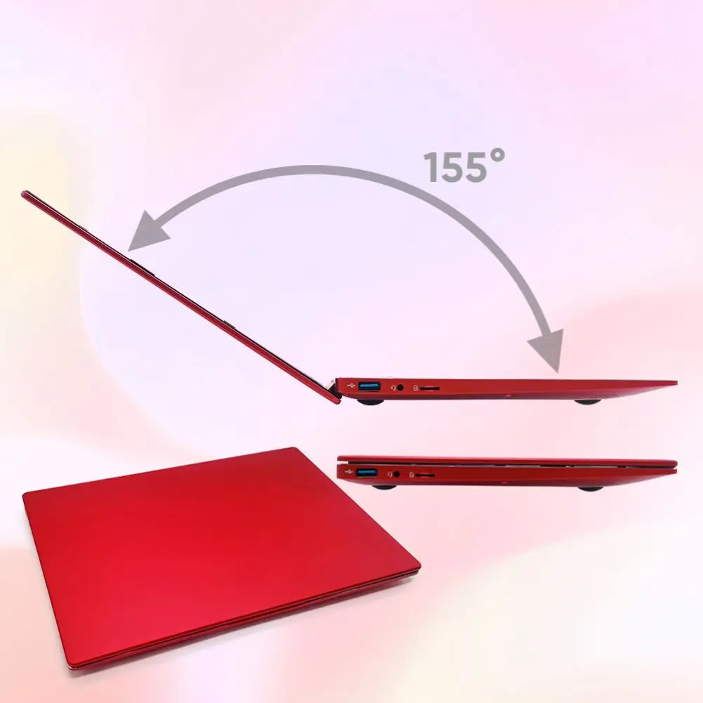 2022 Metal Case 14.1 Inch 1920*1080 Netbooks Os Win 10 I5 10 Gen Quad Core 1.8GHz New CPU Red Laptop