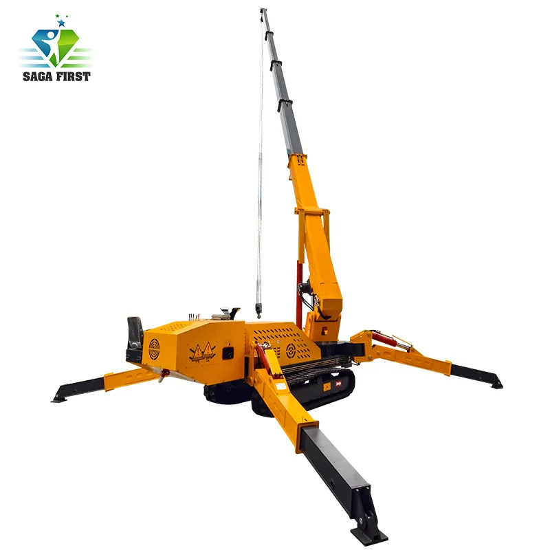 Efficient Crawler Spider Crane with Boom - type Design for Work