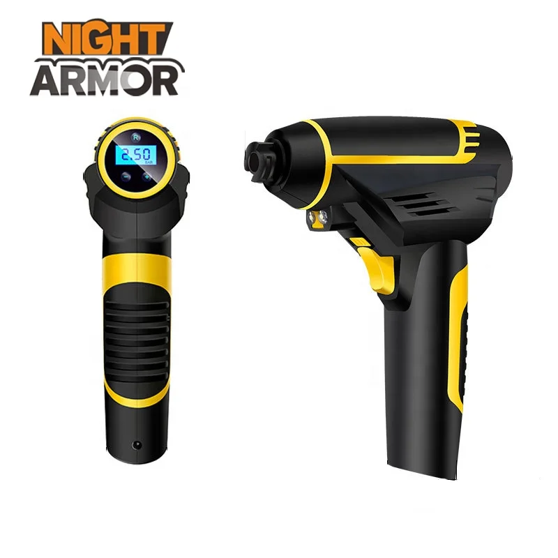 Handheld intelligent digital display with lights Car Wireless Inflatable pump Portable tire pump Inflator