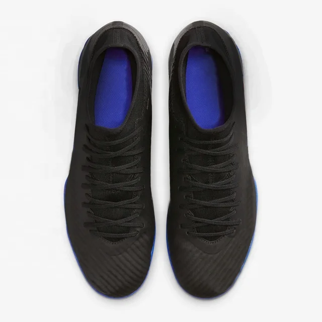 SMD custom high top black football boots soccer indoor shoes