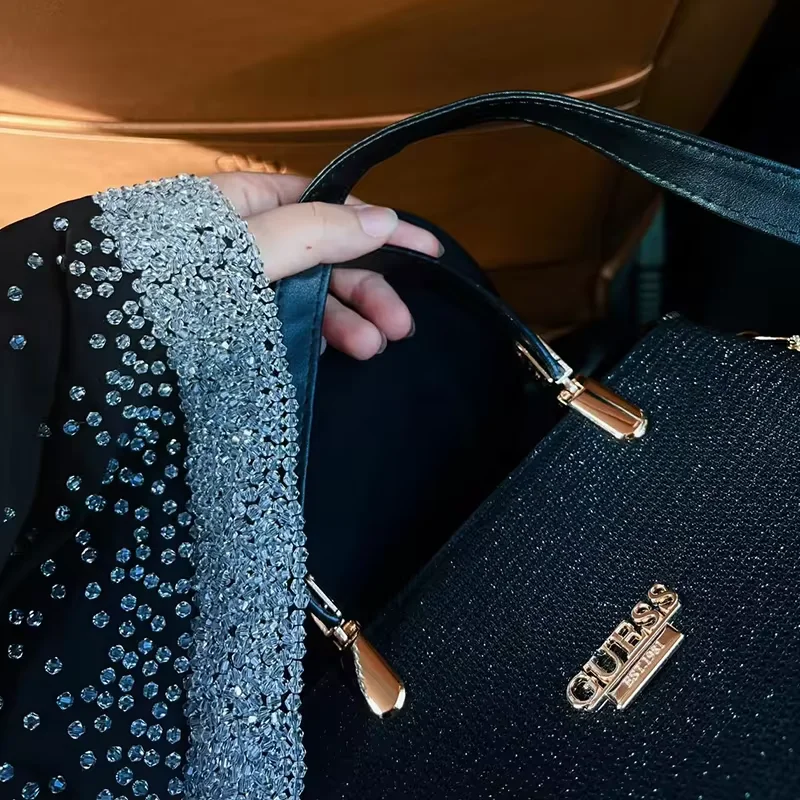 PROMISTAR Luxury Custom Modest Diamond Abayas Set Adults Elegant Modest Rhinestone Muslim Abaya