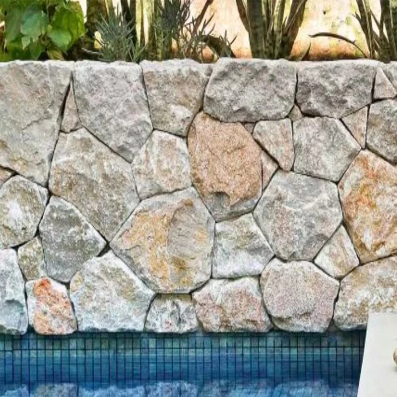 House Decoration Dry Stack Granite Veneer Natural Culture Stone Cladding Exterior Masonry Wall Stone