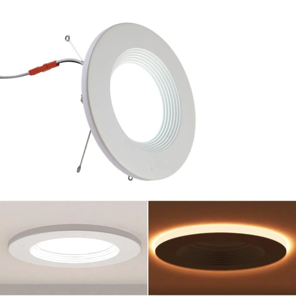 6-in 1250LM Led Can Light Bulb Led Bulb Lights Dimmable LED Recessed Lighting Retrofit Downlight Baffle Trim 15W 100W