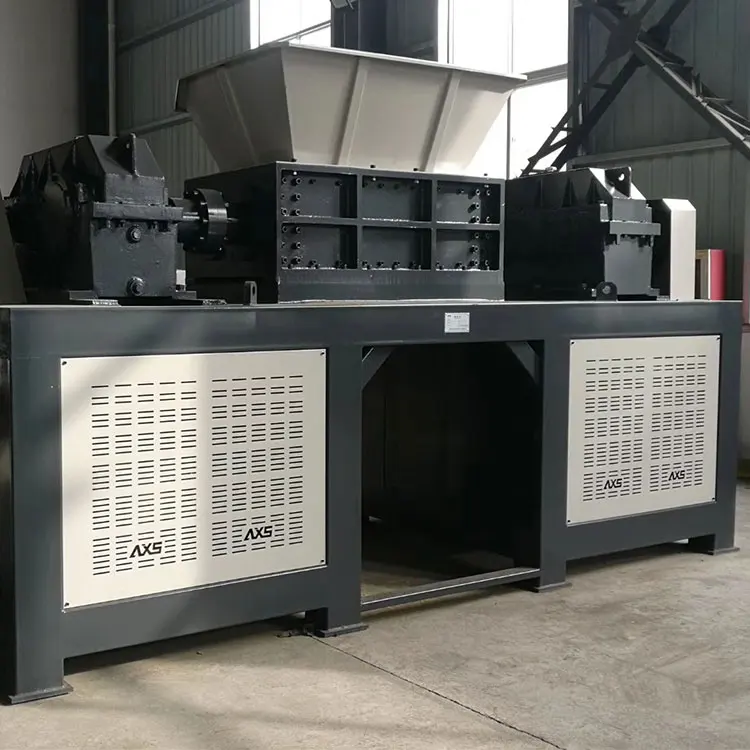 Scrap latex compression plate crusher scrap pipe valve shredder 600 heavy shredder dual power