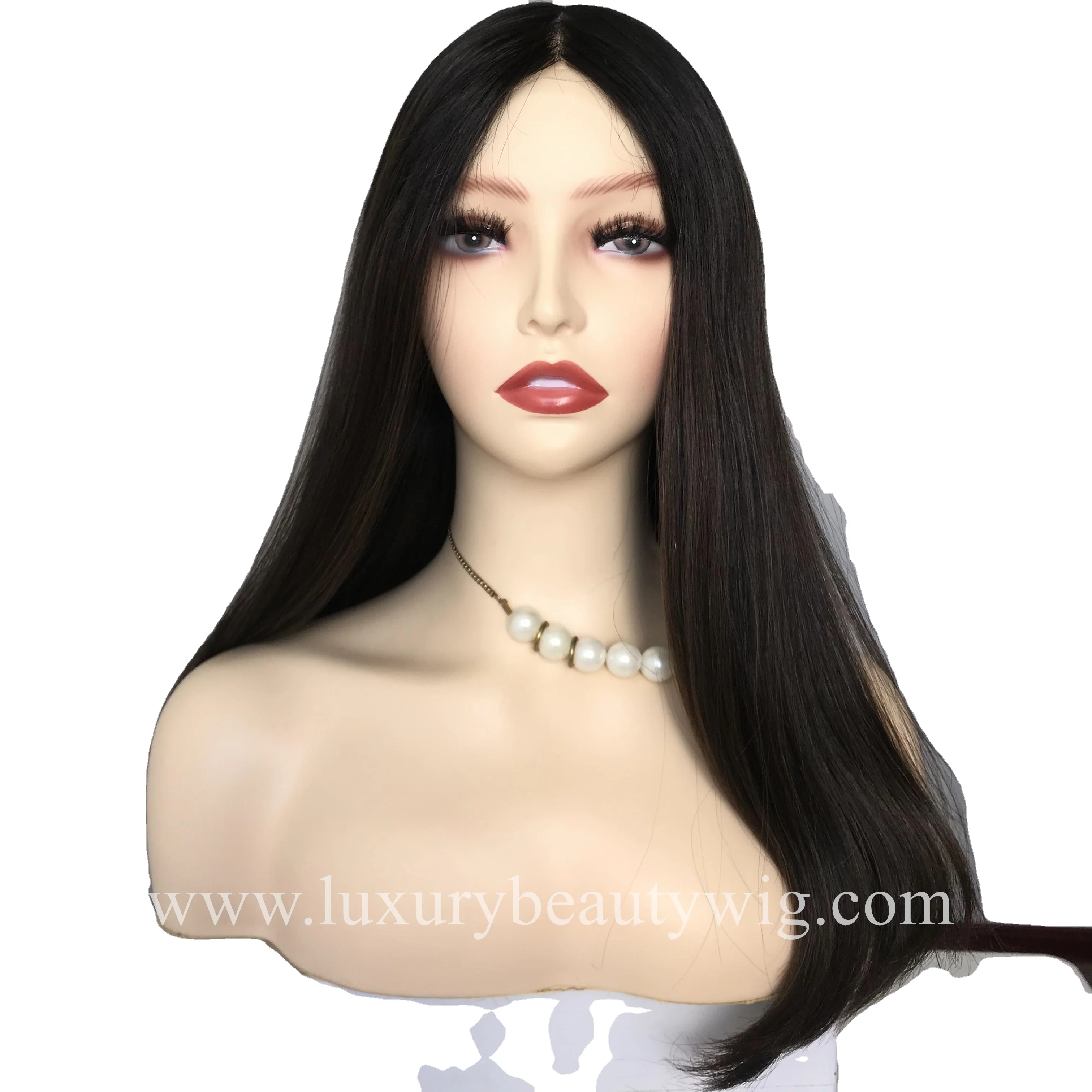 China Supplier Customizable Brazilian Unprocessed Virgin Hair Swiss Lace Top Kosher Jewish Wigs